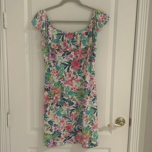 Tommy Bahama ruffled floral dress